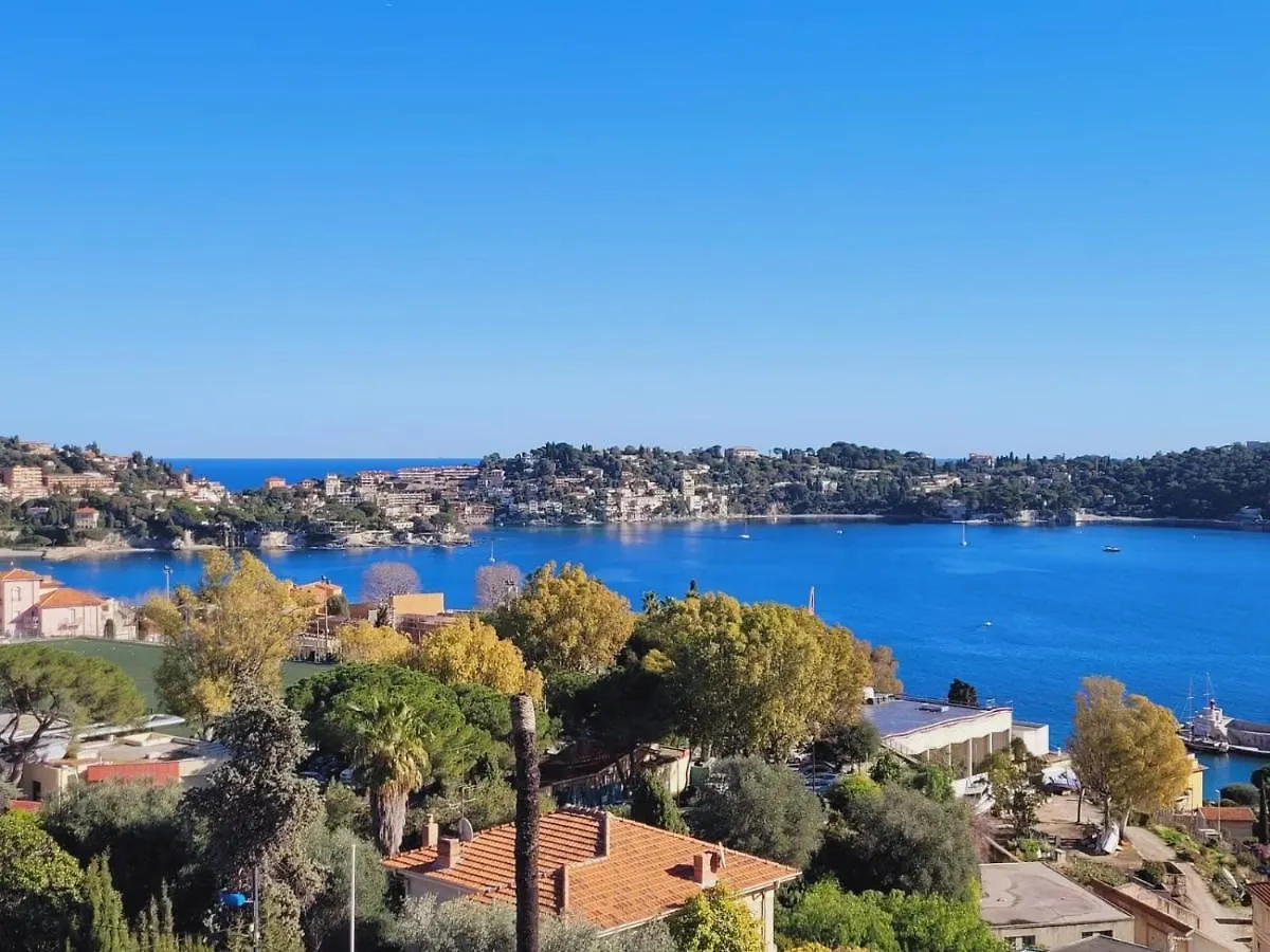 Luxury Top Floor Sea View Apartment In Villefranche Sur Mer